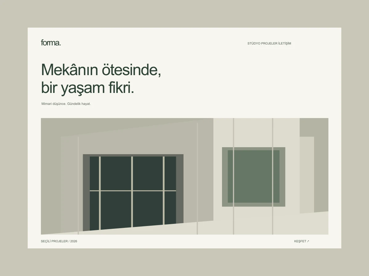 Forma konsept tasarım sunumu